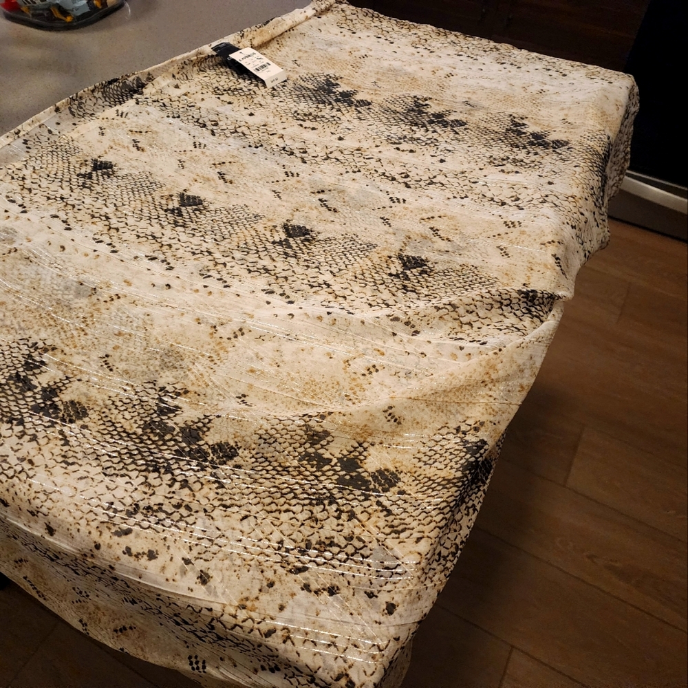 Snake Print Silk Fabric